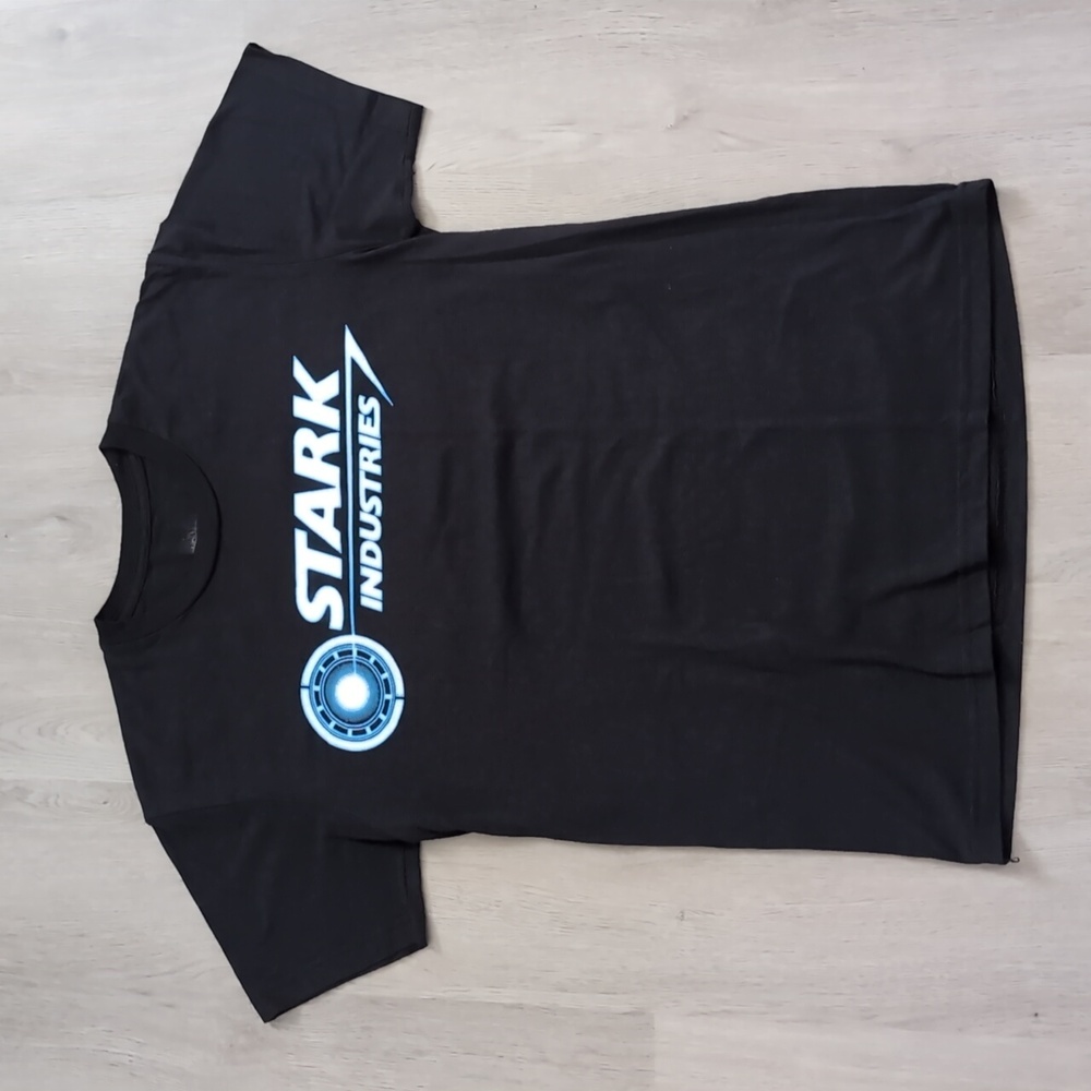Marvel Ironman Stark Industries Black T-shirt / Size Small